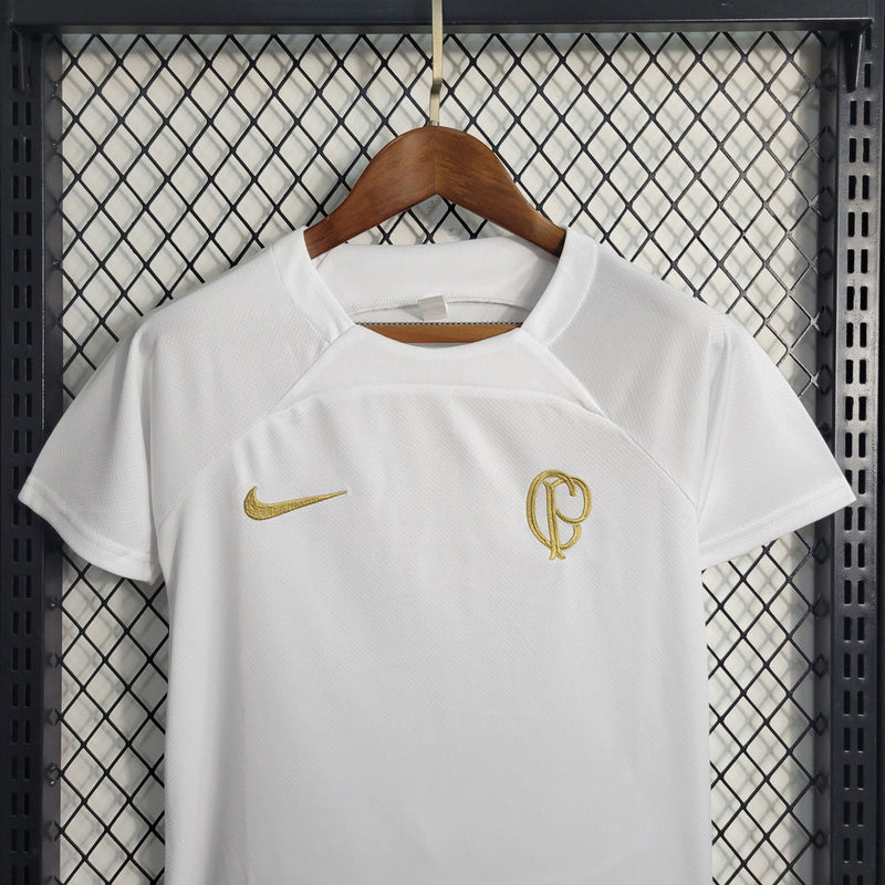 Kit Infantil Nike Corinthians I - 23/24 - Branco