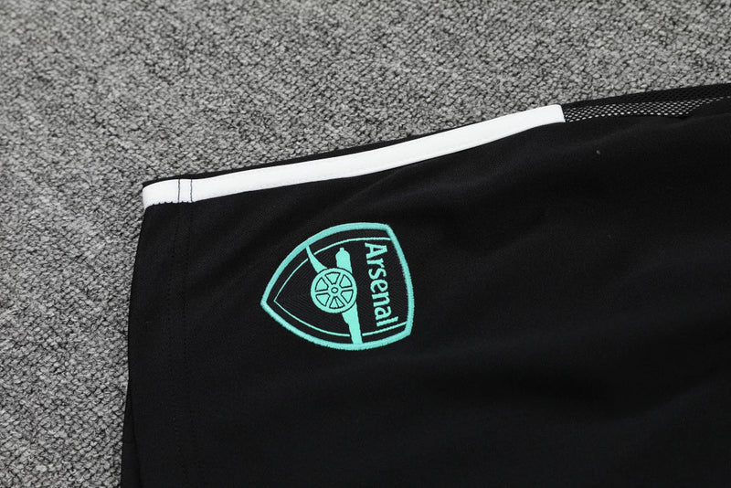 Conjunto Regata Arsenal Training 22/23 Adidas - Preto+Verde