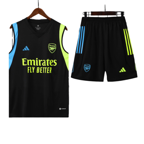 Conjunto Regata Arsenal 23/24 Adidas - Preto