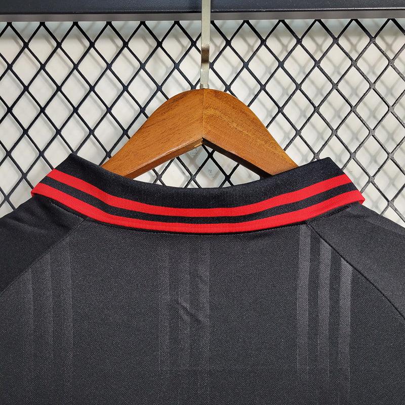 camisa Adidas - Flamengo 2019/20 Polo preto