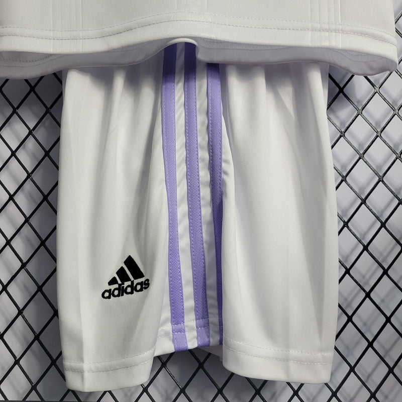 Kit Infantil Adidas Real Madrid I - 2022 - RNZ  - 01 em Artigos Esportivos