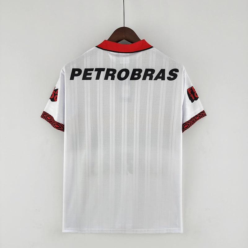 camisa Adidas - Flamengo Away 1995 Retrô  branco