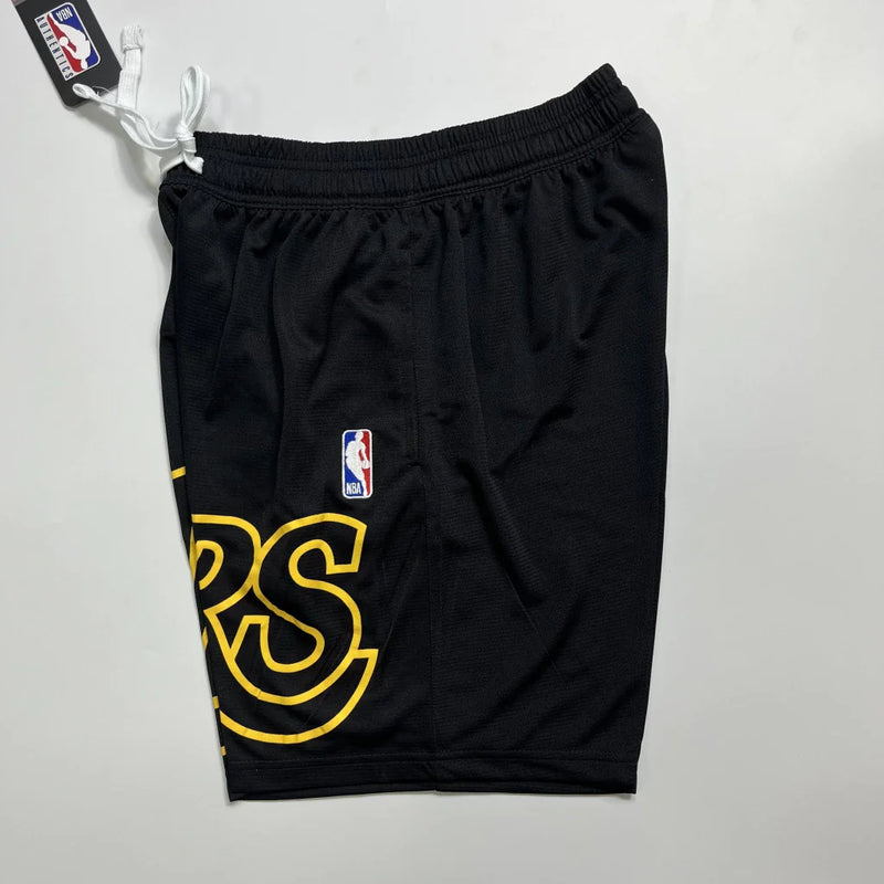 Shorts NBA Lakers 23/24 Casual - Nike -branco-preto-amarelo-azul