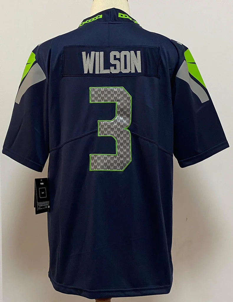 Camisa Jersey Seattle Seahawks - 3 Russell Wilson - 14 DK Metcalf - 16 Tyler Lockett