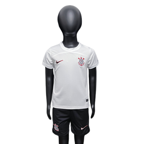 Kit Infantil Nike Corinthians I 23/24 - Branco