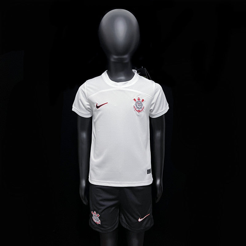 Kit Infantil Nike Corinthians I 23/24 - Branco