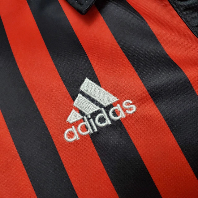 Camisa Milan Retrô 1999/2000 Vermelha e Preta - Adidas