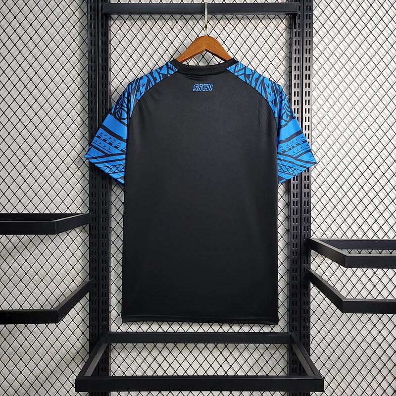 Camisa Napoli Treino EA7 2023/24- Preta