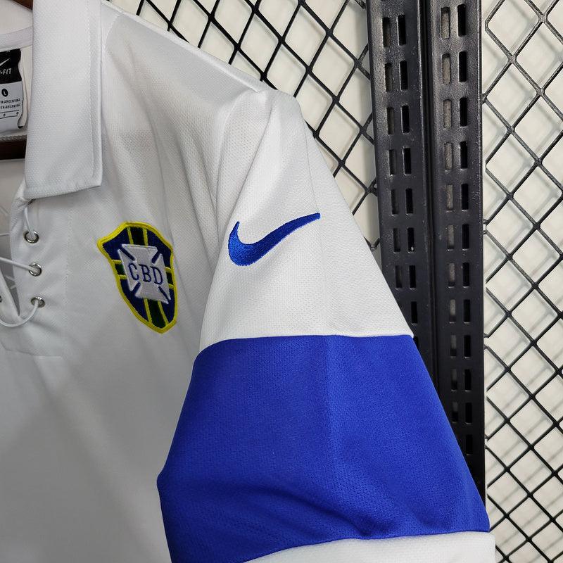 Camisa  Brasil Nike 2004/05 Retrô- branco