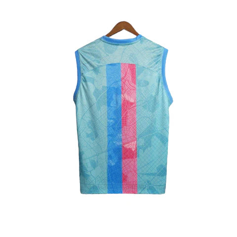 Camisa Barcelona Treino 23/24 - Regata - Torcedor Nike Masculina - Azul