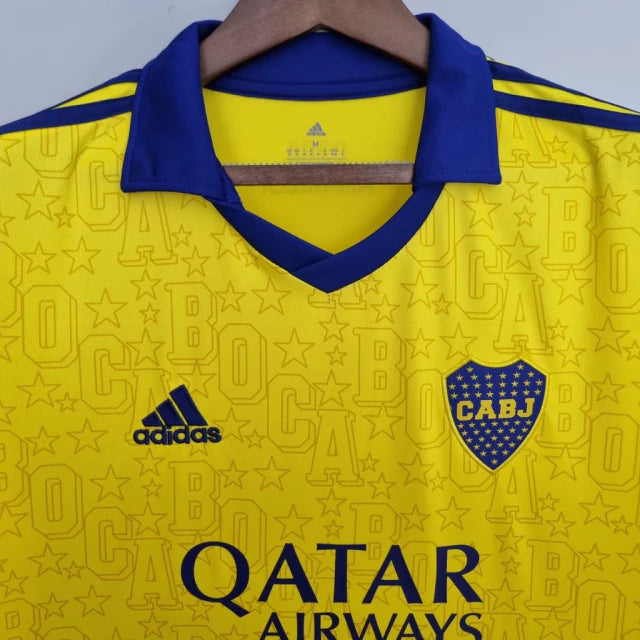 Camisa Boca Juniors Third 22/23 Torcedor Adidas Masculina - Amarelo e Azul