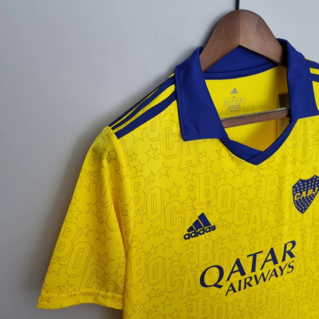 Camisa Boca Juniors Third 22/23 Torcedor Adidas Masculina - Amarelo e Azul