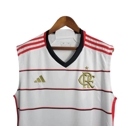 Camisa Flamengo II Regata 23/24 - Torcedor Adidas Masculina - Branco