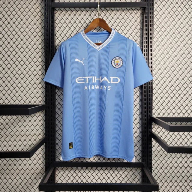 Camisa Manchester City I 23/24 Torcedor Puma Masculina - Azul