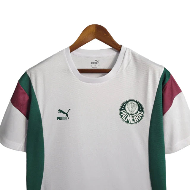 Camisa Palmeiras Treino 23/24 - Torcedor Puma Masculina - Branco e Verde