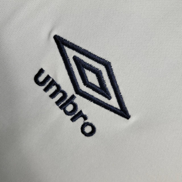 Camisa Santos Umbro Treino 23/24 Torcedor Masculina -Branco Azul