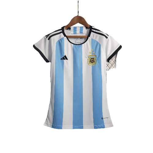 Camisa Adidas Argentina I 2023 - Feminina (3 ESTRELAS)