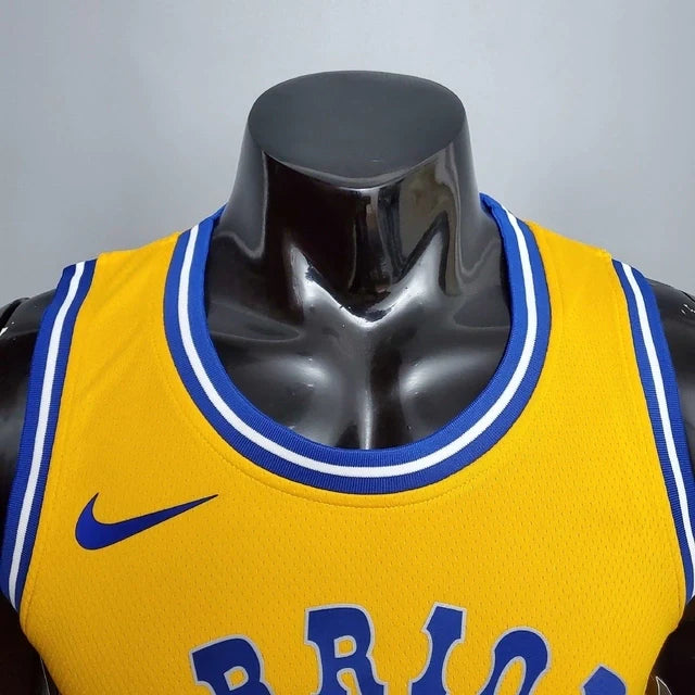 Camisa Regata Golden State Warriors Amarela e Azul - Nike - Masculina