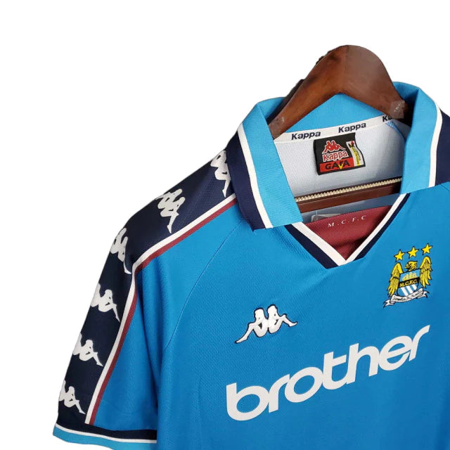 Camisa Manchester City Retrô 1997/1998 Azul - Kappa