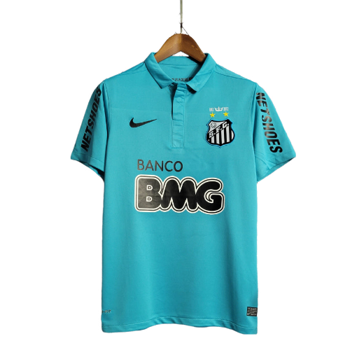 Camisa Santos Nike Neymar Retrô 12/13 - Masculina Gola Polo Torcedor - Azul