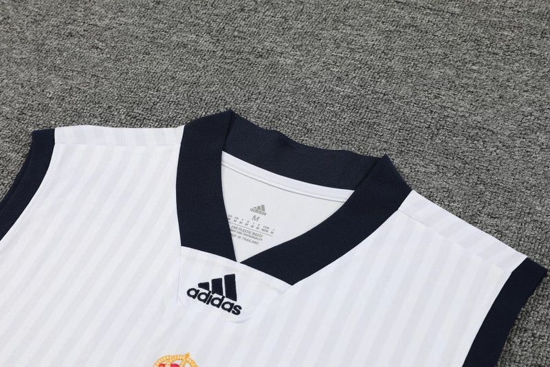 Conjunto Regata Real Madrid 23/24 Adidas - Branco