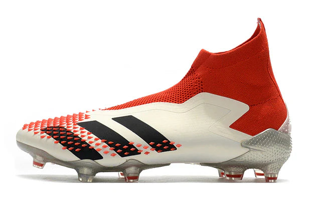 Chuteira de Campo Chuteira Adidas Predator 20+ FG Vermelho Branco