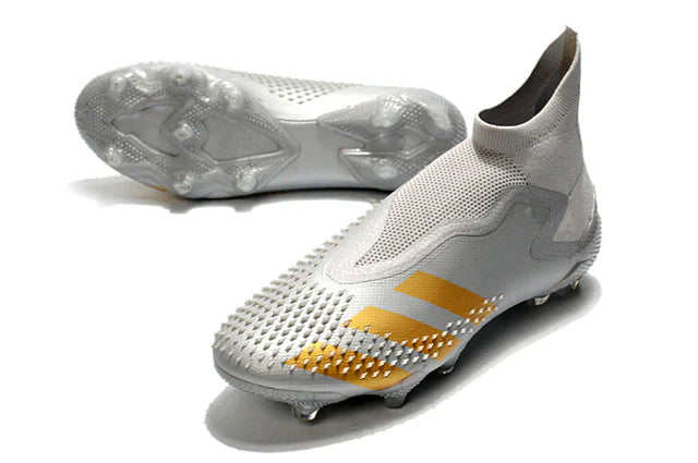 Chuteira de Campo Chuteira Adidas Predator Mutator 20+ FG Unissex Prata