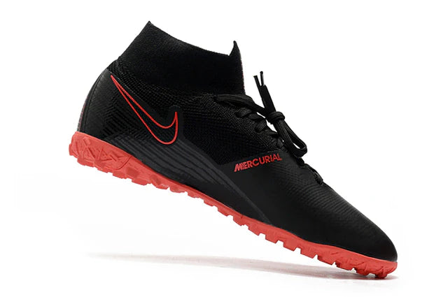 Chuteira de Campo Chuteira Society Nike Mercurial Superfly 7 Preto e Vermelho