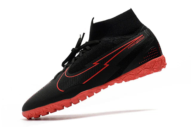 Chuteira de Campo Chuteira Society Nike Mercurial Superfly 7 Preto e Vermelho