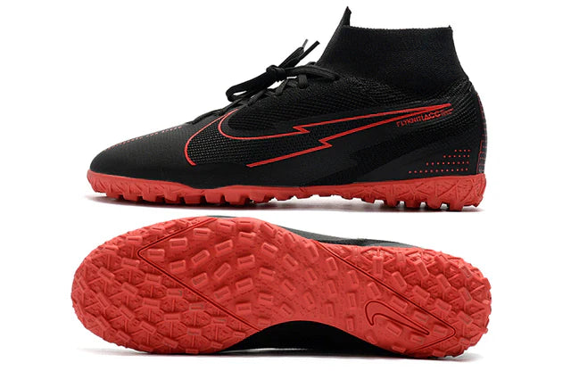 Chuteira de Campo Chuteira Society Nike Mercurial Superfly 7 Preto e Vermelho