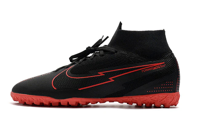 Chuteira de Campo Chuteira Society Nike Mercurial Superfly 7 Preto e Vermelho