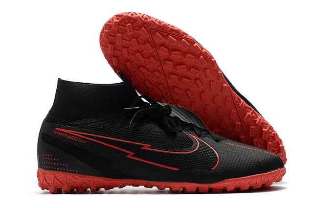 Chuteira de Campo Chuteira Society Nike Mercurial Superfly 7 Preto e Vermelho