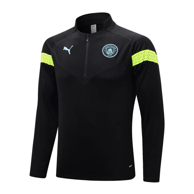 Conjunto Manchester City 23/24 Masculino Puma - Preto