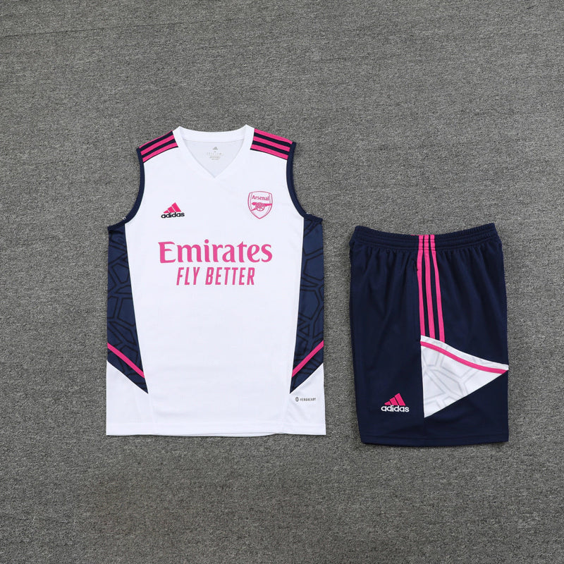 Conjunto Regata Arsenal 23/24 Adidas - Branco