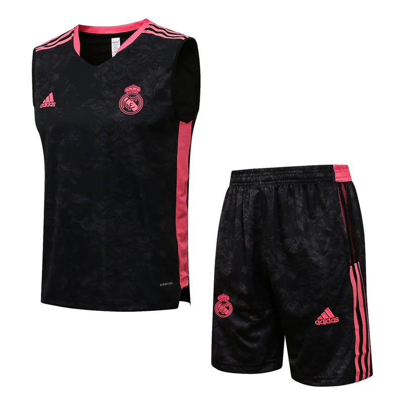 Conjunto Regata Real Madrid - Preto+Rosa