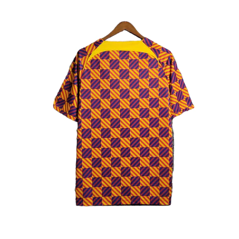 Camisa Barcelona Treino 23/24 - Torcedor Nike Masculina - Laranja