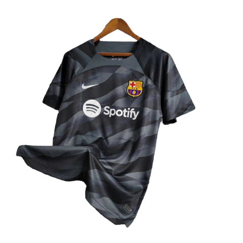 Camisa Barcelona Goleiro 23/24 Torcedor Nike Masculina - Preto