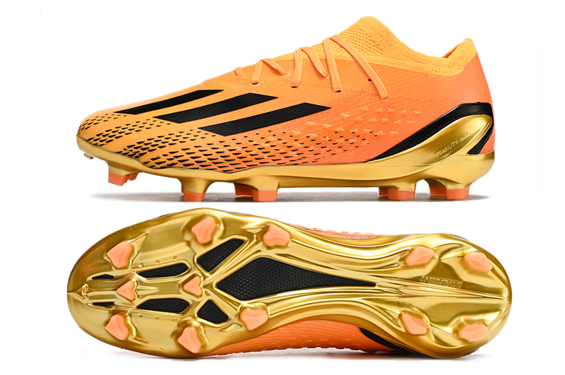 Chuteira society adidas Speed World Cup Boots FG- laranja