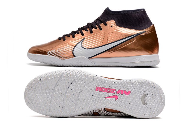 Chuteira futsal Nike Air Zoom Mercurial Superfly IX Academy IC- dourado