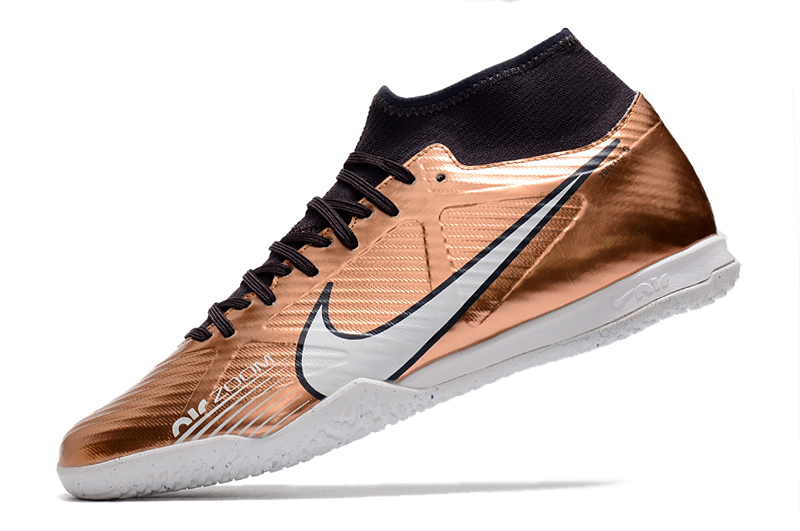 Chuteira futsal Nike Air Zoom Mercurial Superfly IX Academy IC- dourado