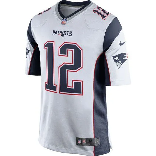 Camisa Futebol Americano Nike New England Patriots- Branco/Azul