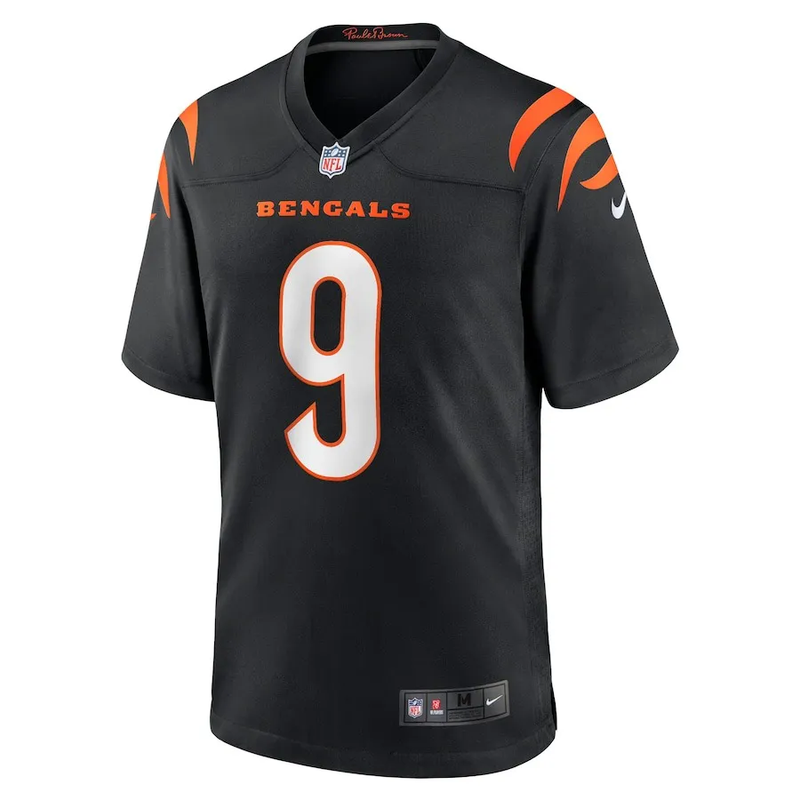 Camisa Futebol Americano Nike Cincinnati Bengals- preto/Laranja