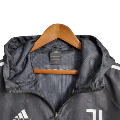 Jaqueta Corta-Vento Juventus 23/24 Masculino Adidas - Preto