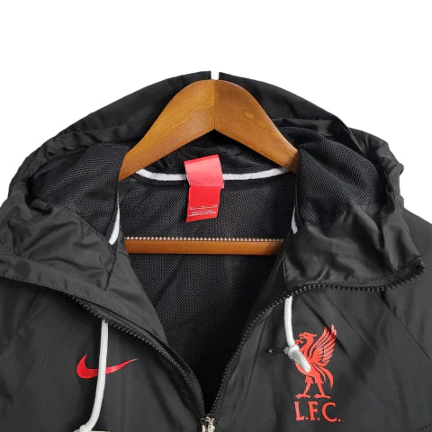 Jaqueta Corta-Vento Liverpool 23/24 Masculino Nike - Preto