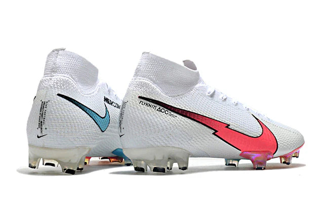 Chuteira de Campo Nike Mercurial Superfly 7 Elite Flash Crimson - Branco, Rosa