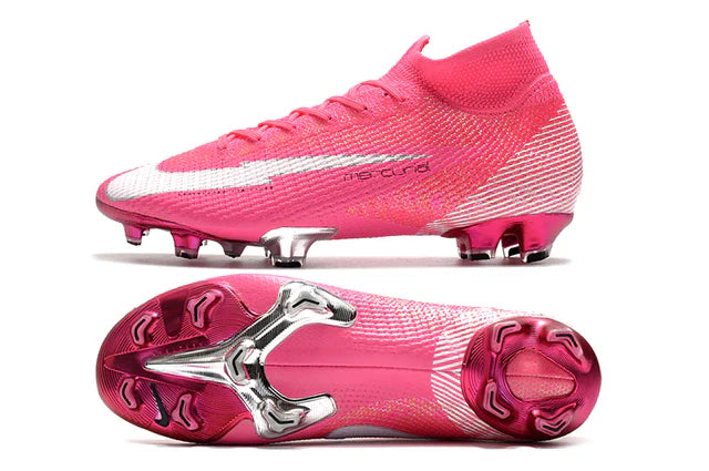 Chuteira de Campo Nike Mercurial Superfly 7 Elite Mbappé Rosa