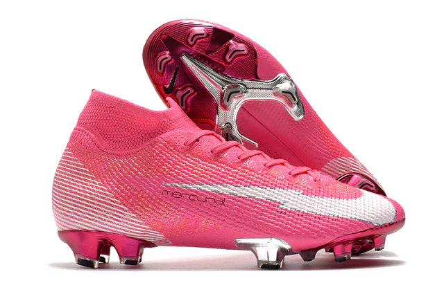 Chuteira de Campo Nike Mercurial Superfly 7 Elite Mbappé Rosa