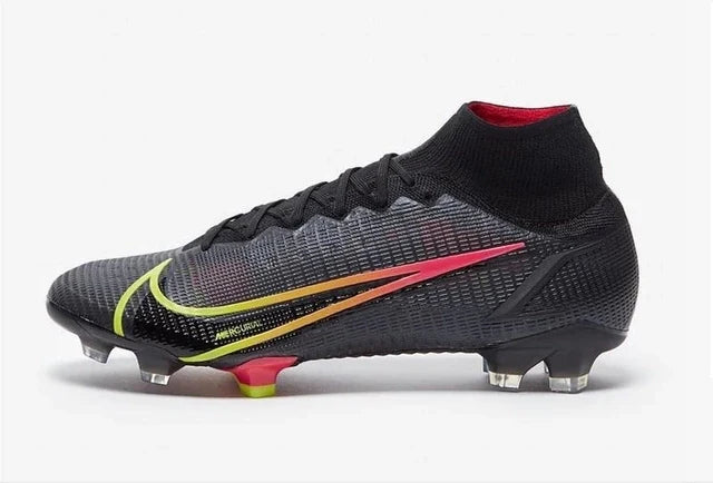 Chuteira de Campo Nike Mercurial Superfly VIII Elite FG Black/Cyber/Off Noir