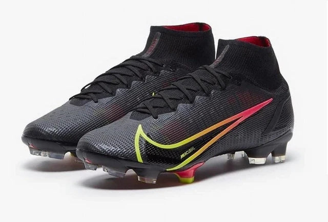 Chuteira de Campo Nike Mercurial Superfly VIII Elite FG Black/Cyber/Off Noir