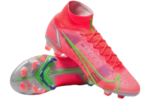 Chuteira de Campo Nike Mercurial Superfly VIII Elite FG Bright Crimson/Pink